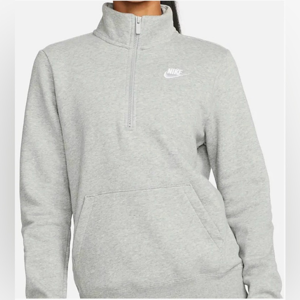 Nike Gray Half-Zip Sweatshirt